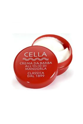 Κρέμα ξυρίσματος Cella με άρωμα αμύγδαλο σε συσκευασία των 150 γραμμαρίων. Η δημιουργία αφρού είναι εξαιρετικά εύκολη ενώ η ποιότητα του αφρού είναι εξαιρετική.