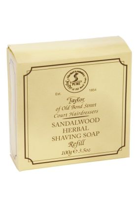 Σαπούνι ξυρίσματος Taylor of Old Bond Street με άρωμα σανδαλόξυλο. Συσκευασία των 100 γραμμαρίων