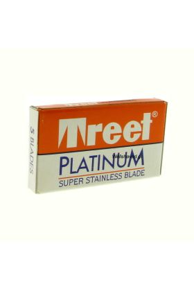 Ξυραφάκια Treet Platinum Stainless κατάλληλα για όλες τις ξυριστικές μηχανές. Κάθε κουτάκι περιέχει 5 ξυραφάκια.